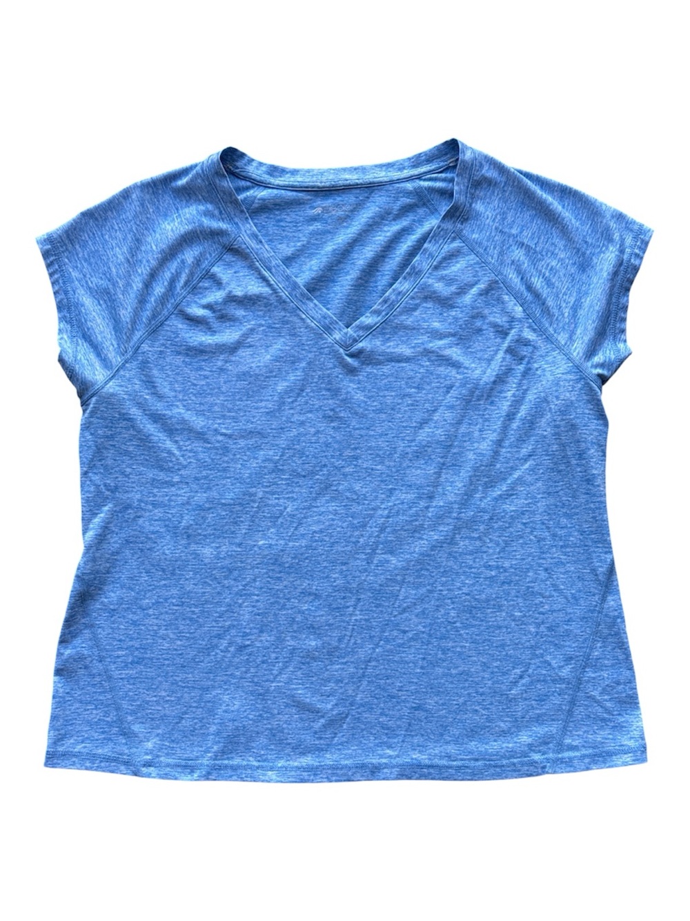 Ideology Blue Heather V-Neck Women's Top XL